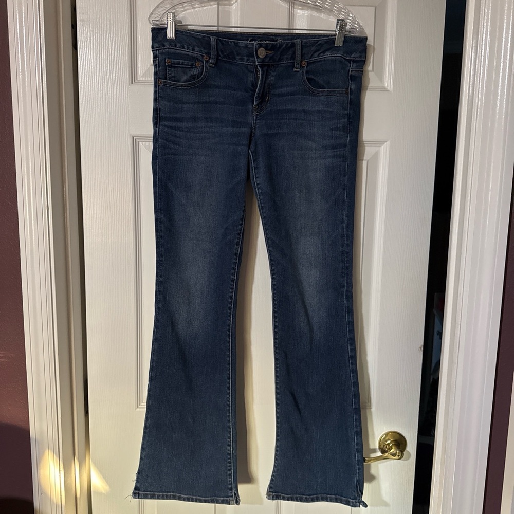 American Eagle Outfitters Dark Blue Flare Jeans